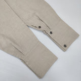 conte ヘンプバックスリットギャザーシャツ 8511-199-0016 長袖シャツ ベージュ レディース コンテ【中古】6-0910M∞