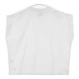 GERRY ワンポイント刺繍 ノースリーブ フレンチスリーブ サイズM Ｔシャツ カットソー ホワイト レディース ジェリー【中古】6-0818S△