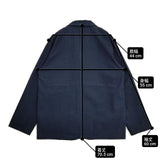 EEL Bakery Jacket COOLMAX E-24104 サイズS シアサッカー ベーカリー テーラードジャケット 24SS ネイビー メンズ イール【中古】6-0924M∞