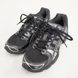 asics GEL NIMBUS 9 27cm 1201A424 ゲルニンバス スニーカー ブラック ピュアシルバー メンズ アシックス【中古】6-0731G♪