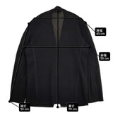 ISSEY MIYAKE MEN ME76-KD161 サイズ1 レーヨンナイロン テーラードジャケット ブラック メンズ イッセイミヤケ メン【中古】6-0924M∞