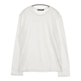 ISSEY MIYAKE MEN 未使用品 ME76-JK165 コットン サイズ2 日本製 クルーネック 長袖Ｔシャツ カットソー ロンＴ ホワイト メンズ イッセイミヤケ メン【中古】6-0912M∞