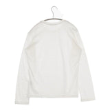 ISSEY MIYAKE MEN 未使用品 ME76-JK165 コットン サイズ2 日本製 クルーネック 長袖Ｔシャツ カットソー ロンＴ ホワイト メンズ イッセイミヤケ メン【中古】6-0912M∞