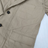 ISSEY MIYAKE MEN ME03FD044 コットン サイズ2 日本製 テーラードジャケット ベージュ メンズ イッセイミヤケ メン【中古】6-0912M∞