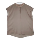 NOLLEY'S sophi ノースリーブ ポリエステル プルオーバー ブラウス シャツ グレージュ レディース ノーリーズソフィ【中古】6-0826S∞