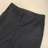 23区 コットンポリエステルストレッチ サイズ38 スラックス パンツ ネイビー レディース ニジュウサンク【中古】6-1012G∞