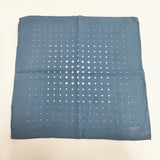 MARGARET HOWELL HOUSEHOLD GOODS リネンドットスカーフ バンダナ 水玉 スカーフ アオ シロ レディース マーガレットハウエル【中古】6-0803G◎