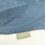 MARGARET HOWELL HOUSEHOLD GOODS リネンドットスカーフ バンダナ 水玉 スカーフ アオ シロ レディース マーガレットハウエル【中古】6-0803G◎