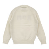 R&D.M.Co- LETTERED SWEATER RDMロゴ ウールカシミヤ 定価52800円 セーター ニット オフホワイト レディース オールドマンズテーラー【中古】6-0731T♪