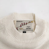 R&D.M.Co- LETTERED SWEATER RDMロゴ ウールカシミヤ 定価52800円 セーター ニット オフホワイト レディース オールドマンズテーラー【中古】6-0731T♪