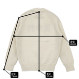 R&D.M.Co- LETTERED SWEATER RDMロゴ ウールカシミヤ 定価52800円 セーター ニット オフホワイト レディース オールドマンズテーラー【中古】6-0731T♪