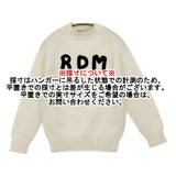 R&D.M.Co- LETTERED SWEATER RDMロゴ ウールカシミヤ 定価52800円 セーター ニット オフホワイト レディース オールドマンズテーラー【中古】6-0731T♪