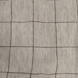 MAGALI リネン格子柄ブラウス チェック フレンチスリーブ 襟付き 定価19800円 日本製 ブラウス シャツ グレージュ ブラック レディース マガリ【中古】6-0818S△