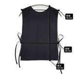 ROBE de PEAU キュプラウールキルティング2wayジレ 日本製 サイズF ベスト ブラック レディース ローブデポー【中古】6-0910M∞