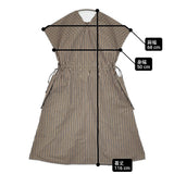 R&D.M.Co- ROBINSON'S CHECK POCHET DRESS ロビンソンチェックポケットドレス コットン 定価48400円 ワンピース ブラック ブラウン レディース オールドマンズテーラー【中古】6-0806S♪