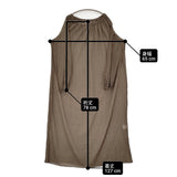 raspail コットン スモックドレス ROP-105 定価47300円 楊柳 ギャザー オフショルダー シアー ワンピース ブラウン レディース ラスパイユ【中古】6-0806M♪
