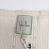 Sybilla 新品 ドットアイレットニットプルオーバー 定価23000円 GBFDJ-03230 サイズM ニット ベージュ レディース シビラ【中古】6-0906M◎