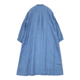 fog linen work リトアニア製 リネン シャツワンピ ワンピース ブルー レディース フォグリネンワーク【中古】6-0910M∞
