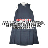 bulle de savon ノースリーブ リネン 製品染め 日本製 ワンピース ネイビー レディース ビュルデサボン【中古】6-0826S∞
