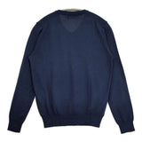 BEAMS BOY 新品 GBB刺繍V/N Vネック コットン manifatture tessili bresciane セーター ニット ネイビー レディース ビームスボーイ【中古】6-1012M∞