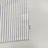 to touch 新品 ノースリーブ ストライプ コットン ブラウス シャツ ホワイト ネイビー レディース トゥータッチ【中古】6-0826S∞