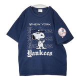 JOURNAL STANDARD relume/PEANUTS MLB ヤンキース 半袖Ｔシャツ カットソー 25SS ネイビー メンズ ジャーナルスタンダードレリューム/ピーナッツ【中古】6-0826S∞