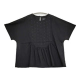 オオカミとフクロウ オオカミと今宵、月の丘でTシャツ 定価8030円 PO-26079 カットソー ブラック レディース オオカミとフクロウ【中古】6-0806S♪