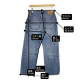 Levi's LeVIS PReMIUM 501'90s 加工 W26L26 デニムパンツ ブルー レディース リーバイス【中古】6-1012G∞