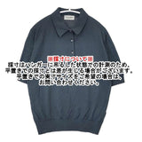 JOHN SMEDLEY 半袖 ニットポロ シーアイランドコットン ポロシャツ ネイビー レディース ジョンスメドレー【中古】6-0826S∞