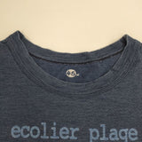 45R/45rpm ecolier plage de forty five rpm インディゴ 半袖Ｔシャツ カットソー ネイビー レディース フォーティーファイブアールピーエム【中古】6-0826S∞