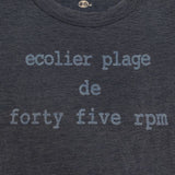 45R/45rpm ecolier plage de forty five rpm インディゴ 半袖Ｔシャツ カットソー ネイビー レディース フォーティーファイブアールピーエム【中古】6-0826S∞