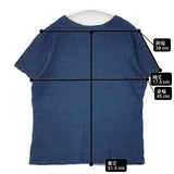 45R/45rpm ecolier plage de forty five rpm インディゴ 半袖Ｔシャツ カットソー ネイビー レディース フォーティーファイブアールピーエム【中古】6-0826S∞