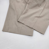 IENA ＆NAVY Vネックオールインワン サイズ38 定価36300円 ストライプ オールインワン ツナギ 25SS ベージュ レディース イエナ【中古】6-0806M♪
