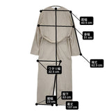 IENA ＆NAVY Vネックオールインワン サイズ38 定価36300円 ストライプ オールインワン ツナギ 25SS ベージュ レディース イエナ【中古】6-0806M♪