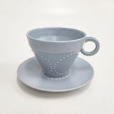 mina perhonen 未使用品 tambourine cuo&saucer カップ＆ソーサー tw0205 マグカップ ライトブルー レディース ミナペルホネン【中古】6-0803G◎