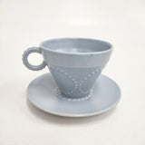 mina perhonen 未使用品 tambourine cuo&saucer カップ＆ソーサー tw0205 マグカップ ライトブルー レディース ミナペルホネン【中古】6-0803G◎