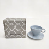 mina perhonen 未使用品 tambourine cuo&saucer カップ＆ソーサー tw0205 マグカップ ライトブルー レディース ミナペルホネン【中古】6-0803G◎