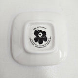 marimekko 未使用品 Piirto Unikko プレート 10×10cm 60th 皿 シロ コン レディース マリメッコ【中古】6-0803G◎