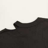 H BEAUTY&YOUTH コットンハイゲージカットオフTシャツ 定価13970円 半袖Ｔシャツ カットソー 25SS ブラック レディース エイチビューティアンドユース【中古】6-0806S♪