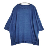 45R/45rpm ワイド コットン サイドスリット インディゴ Ｔシャツ カットソー ネイビー レディース フォーティーファイブアールピーエム【中古】6-1012M∞