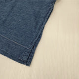 45R/45rpm ワイド コットン サイドスリット インディゴ Ｔシャツ カットソー ネイビー レディース フォーティーファイブアールピーエム【中古】6-1012M∞