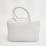 新品 25SS IENA別注 square バッグ 定価46200円 レザー ハンドバッグ シロ レディース【中古】6-0722G◎