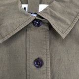 MHL. SANDED COTTON LINEN SHIRT 595-2152501 半袖シャツ カーキ レディース エムエイチエル【中古】6-0826S∞