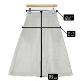 MARGARET HOWELL LIGHT LINEN 日本製 578-3132007 リネン ロングスカート 23SS ブルーグレー系 レディース マーガレットハウエル【中古】6-0910M∞