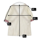 Rhythm of Life UA/UNITED ARROWS 半袖 プルオーバー 総柄 ブラウス シャツ ホワイト イエロー レディース リズムオブライフ/ユナイテッドアローズ【中古】6-0826S∞