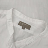 MARGARET HOWELL PLAIN COTTON POPLIN SHIRT 定価35200円 バンドカラー 578-9153016 ブラウス シャツ ホワイト レディース マーガレットハウエル【中古】6-1012M∞