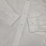 MARGARET HOWELL PLAIN COTTON POPLIN SHIRT 定価35200円 バンドカラー 578-9153016 ブラウス シャツ ホワイト レディース マーガレットハウエル【中古】6-1012M∞