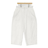 MITTAN OCジョーゼットパンツ サイズ3 定価31900円 PT-141 オーガニックコットン イージー パンツ 26SS ホワイト メンズ ミタン/ミッタン【中古】6-0804M♪