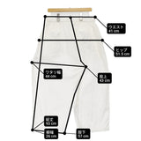 MITTAN OCジョーゼットパンツ サイズ3 定価31900円 PT-141 オーガニックコットン イージー パンツ 26SS ホワイト メンズ ミタン/ミッタン【中古】6-0804M♪