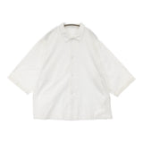 MITTAN OCジョーゼットシャツ SH-155 サイズ3 定価31900円 八分袖 オーガニックコットン シャツ 26SS ホワイト メンズ ミタン/ミッタン【中古】6-0804M♪